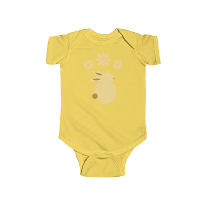 Yellow Bunny infant bodysuit